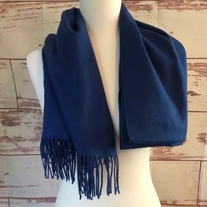 Deep Blue Blanket Scarf